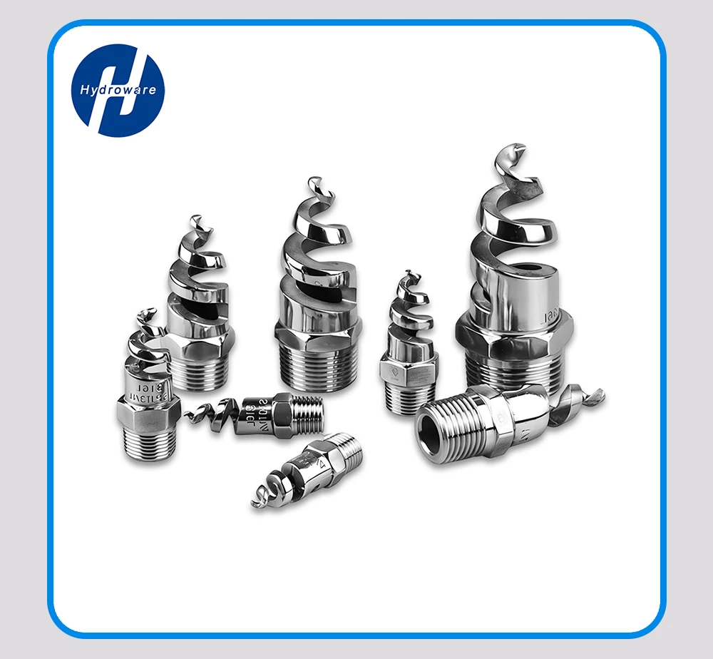 SPJT 304 316L Edelstahl Spiral-Sprühdüse 1/4" 3/8" 1/2" 3/4" 1" 1,2" 1,5" 2" Anti-Verstopfungs-Düse für Entschwefelung, Staubentfernung, Kühlung und Reinigung – Detail 7