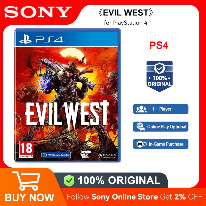 Игровые приставки Sony PlayStation 4 злый Запад PS4 сделки для платформы PlayStation4 PS4 PlayStation5 PS5 игровой диск PS 4 злый Запад