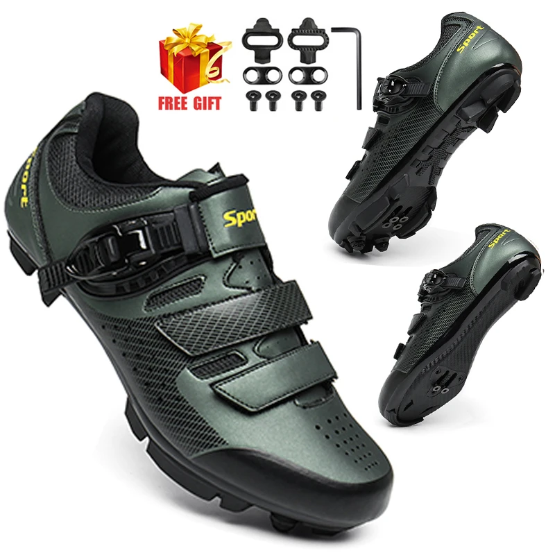 

Mtb Cycling Shoes Men Road Bike Boots Speed Triathlon Bicycle Flat Sneakers Women SPD Cleat Shoes Mountain Biking Footwear