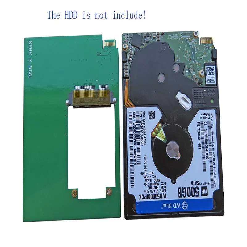 SSD mSATA reemplaza la tarjeta adaptadora WD5000MPCK WD5000M22K WD5000M21K