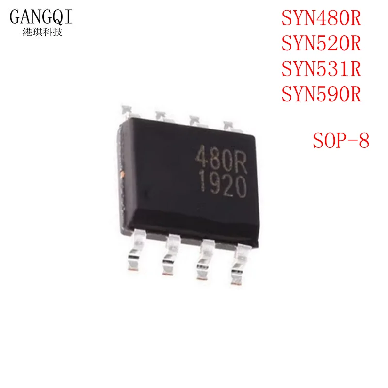 10PCS SYN480R SYN520R SYN531R SYN590R 480R 520R 531R 590R SOP-8 SMD RF Receiver IC New