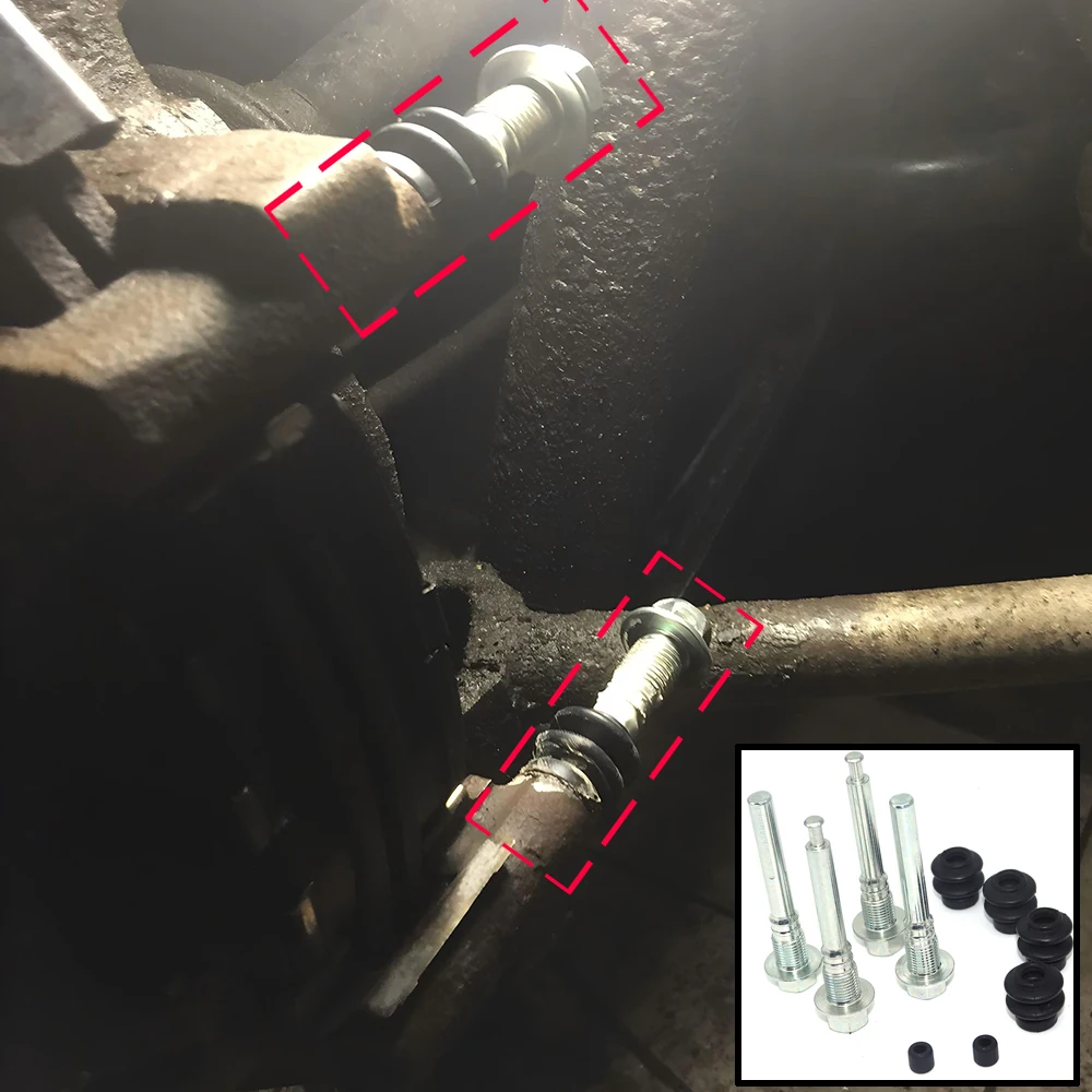 Rear Brake Caliper Cylinder Slider Guide Bolt Disc Repair Kit For Qashqai J10 Juke F15 X-Trail T30 T31 Murano Z50 Z51 Leaf ZE0