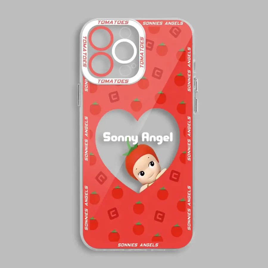 Sonny Angel Fruit Series Phone Case for iPhone 16 15 Plus 12 Pro SE 7 8 13 Mini XS Max 14 Pro Max XR 11 Soft Cover