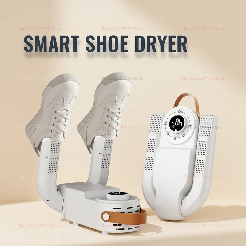 Secador de Zapatos Inteligente 220V, Secador de Botas Portátil, Plegable, Calentador de Zapatillas y Calzado, Máquina de Secado para el Hogar y Viajes