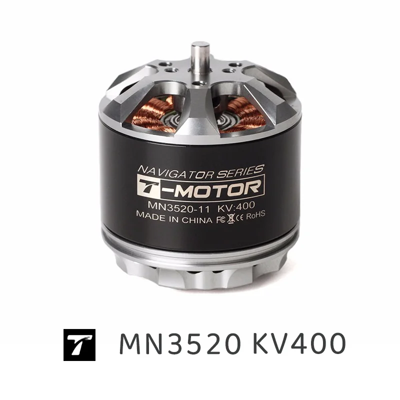 

MN3520 T-MOTOR KV400, поддержка бесщеточного двигателя, литиевая лампа, максимальная мощность Вт, максимальный ток 38 а, высокое качество