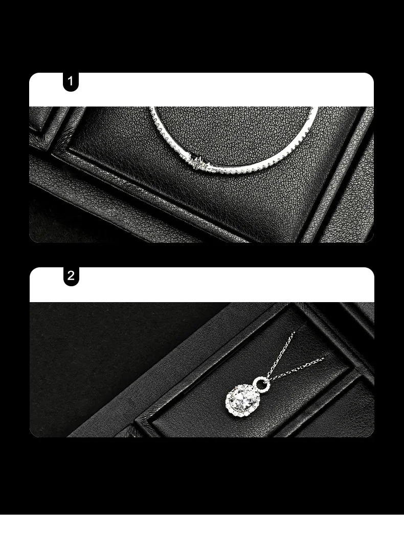 Oirlv Schwarzes Schmuck-Display-Set, Ladenvitrinen-Display-Requisiten für Halsketten, Armbänder, Ringe, Ohrringe, Armreifen, Dekorationsständer – Detail 9