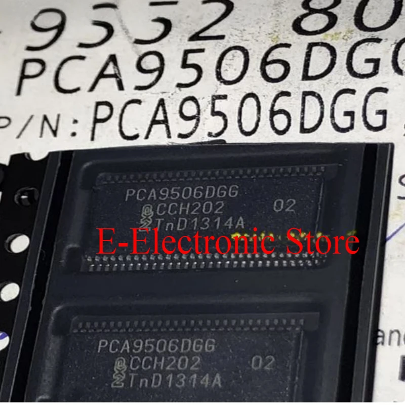 

5PCS/LOT PCA9506 PCA9506DGG TSSOP56 IC 8 I/O, PIA-GENERAL PURPOSE, PDSO56, 6.10 MM, PLASTIC,TSSOP-56