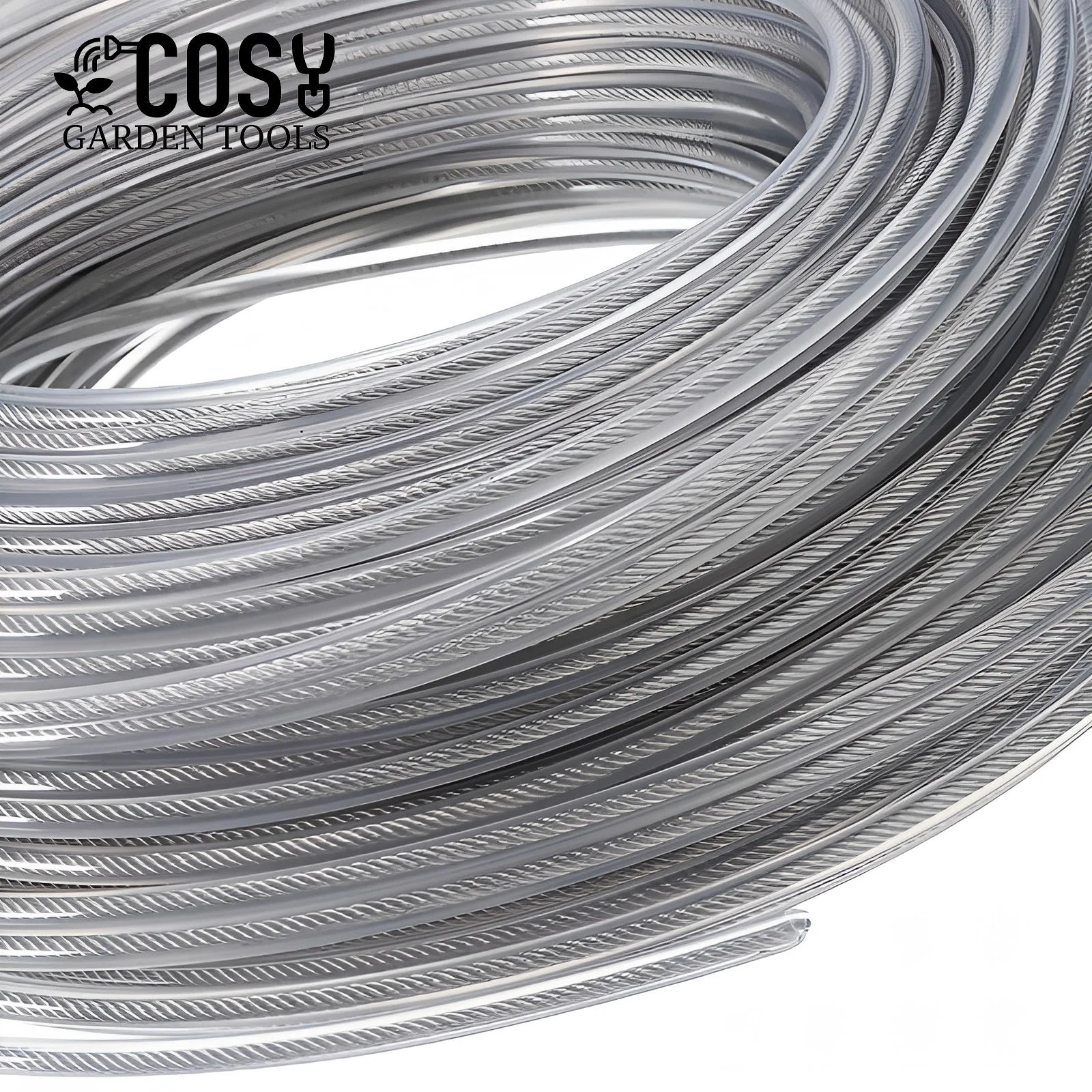 COSY 3mm Steel Wire Nylon Line Brushcutter Trimmer Rope Lawn Mower Cord Wear-resistant Sharp Replacement Garden Tool Accessory