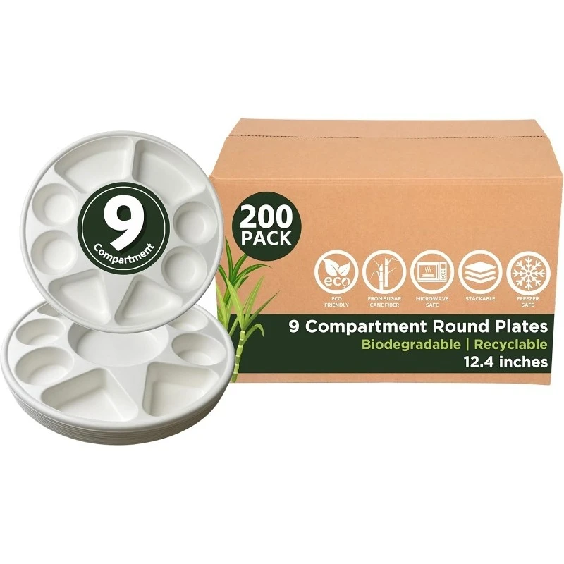 

Pack of 200 ~ Party, Thali, Buffet | Disposable & Eco-Friendly | Heavy-Du