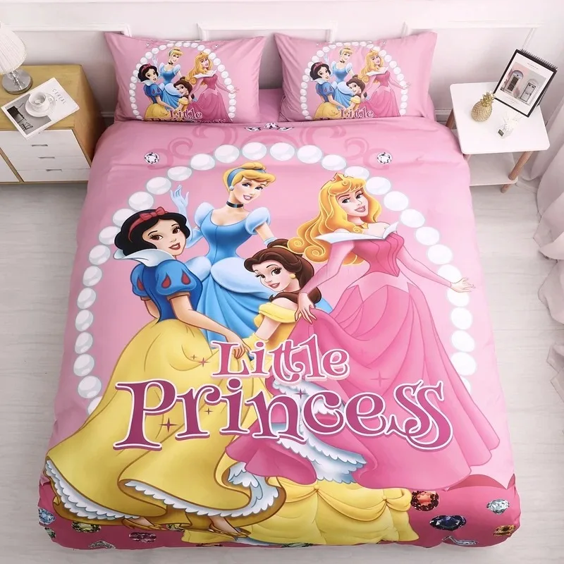 Hot Sale Disney Frozen 3D Bed Linen,Elsa Princess Pink Bedding Set,Cartoon Bed Linen,Girls Duvet Cover and Pillowcase