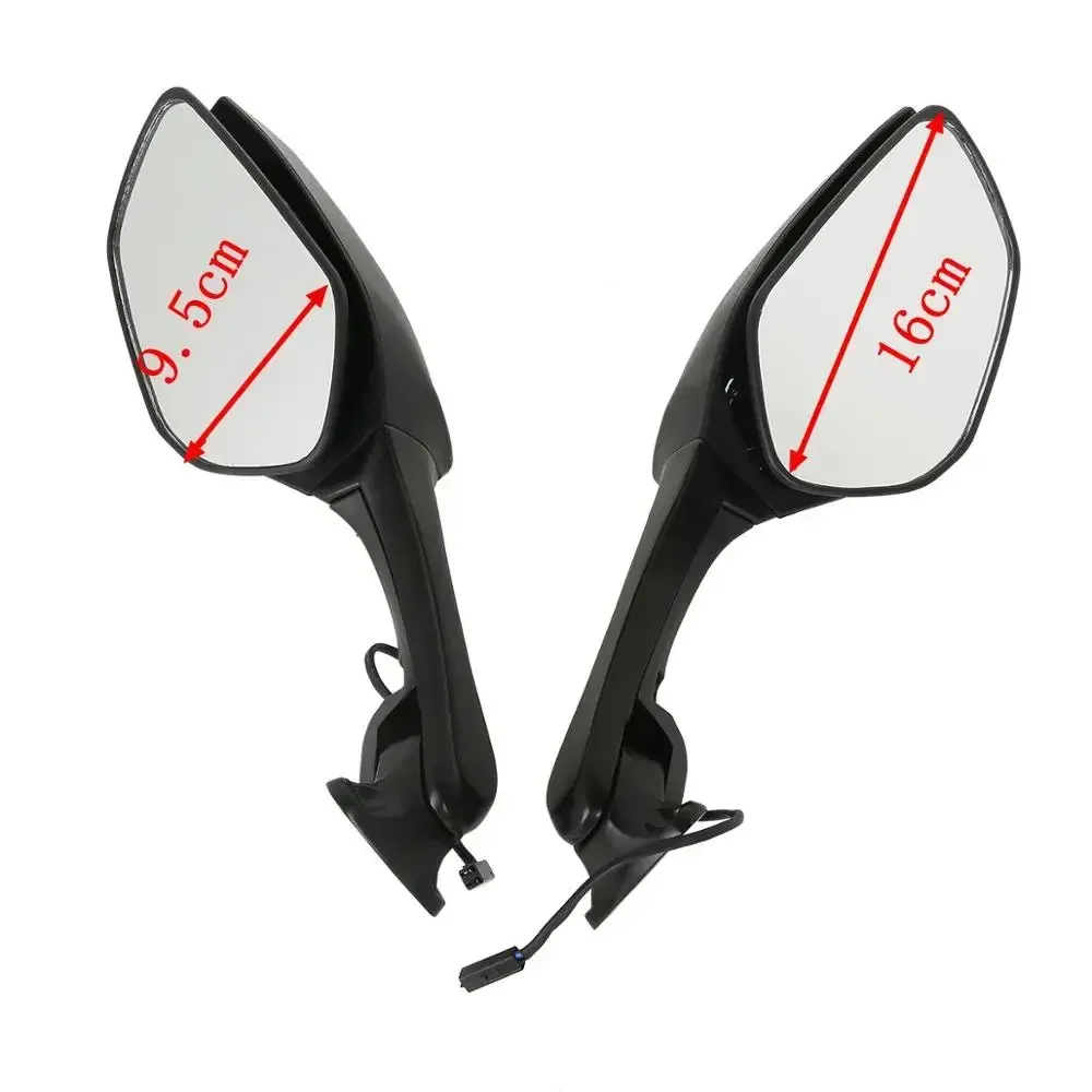 Motorcycle Parts Black Pair Rear View Mirrors