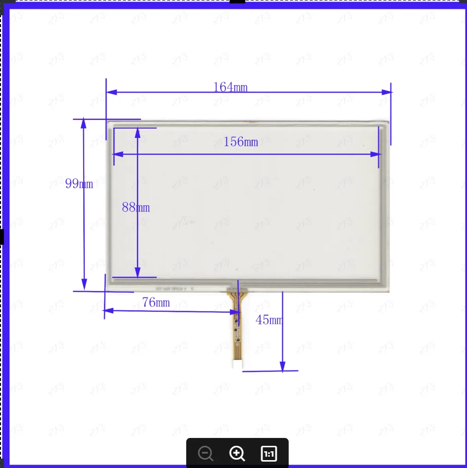 

ZhiYuSun Новый XWT518 164*99 мм сенсорный экран сенсорная панель замена стекла XWT 518 164*99