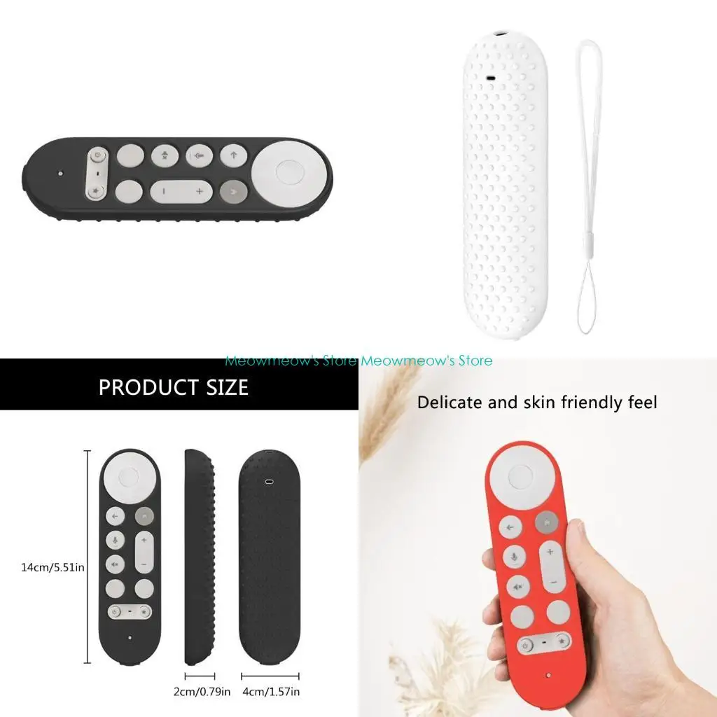 W91A Haltbarkeit Silikonhaut für (4K) 2024 Remote -Fall gegen Kratzer