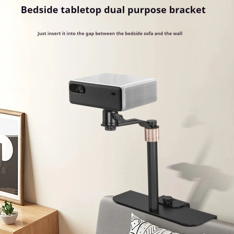 Projector Stand Holder Aluminium Alloy Bedside Desk Table Easy Installation Sofa Adjustable Projector Bracket Support Rotatable