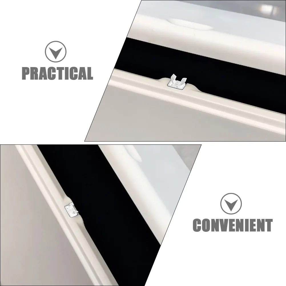 

50Pcs Push Button Latch ABS Garbage Can Lid Buckle Smooth Surface Long Lasting Use Home Public Places Locking Trash Can