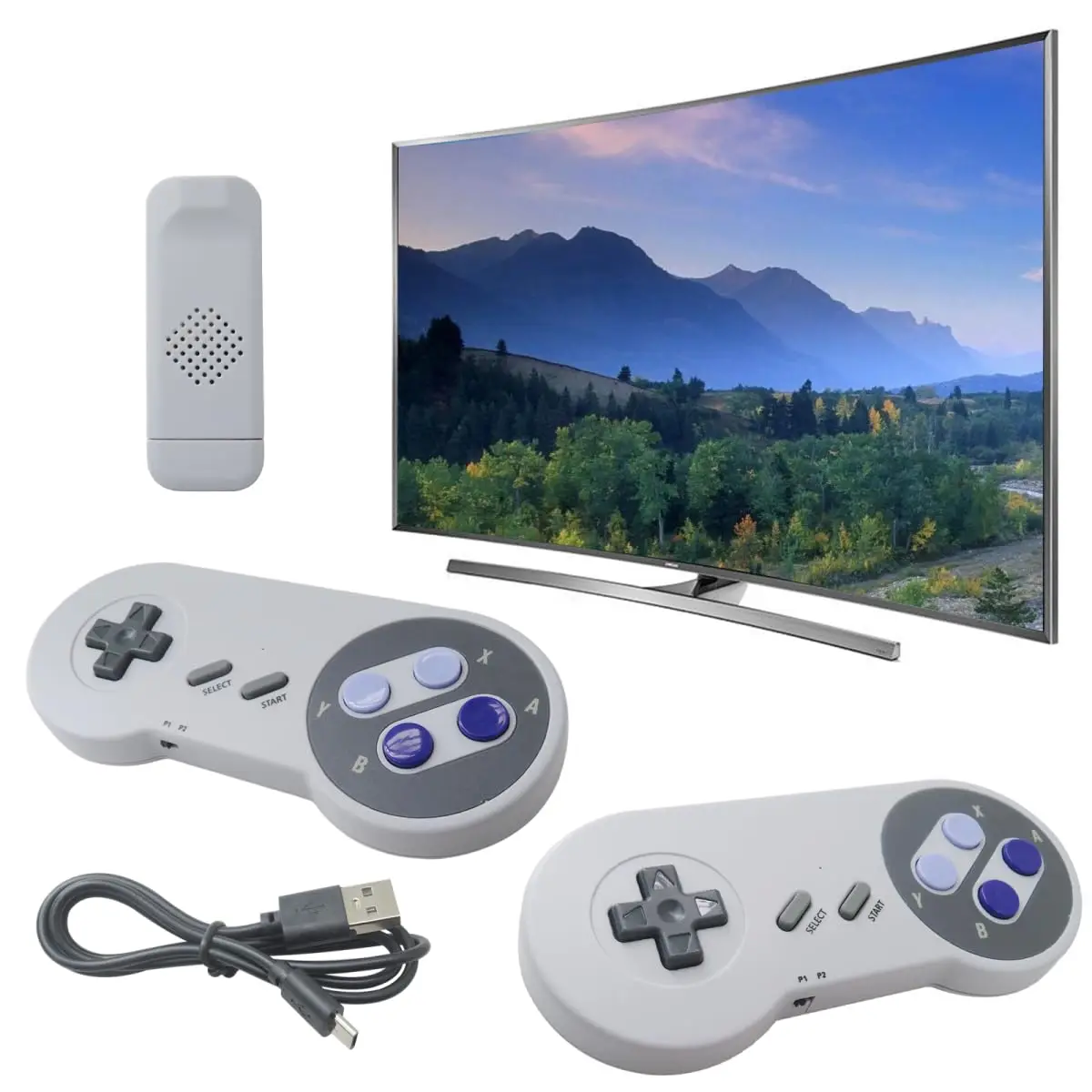 SF900 وحدة تحكم ألعاب فيديو صغيرة 2.4G وحدة تحكم لاسلكية مزدوجة لعبة عصا 5000 ألعاب كلاسيكية لعبة التلفزيون العصي لعبة الهدايا