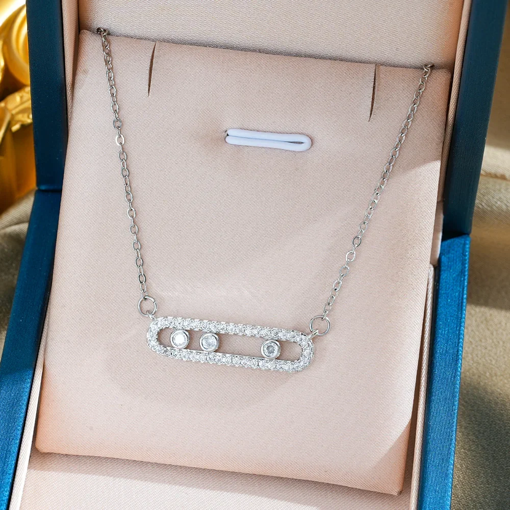 The latest paperclip titanium steel necklace of 2025 exudes a charm of light luxury, high-end and simplicity