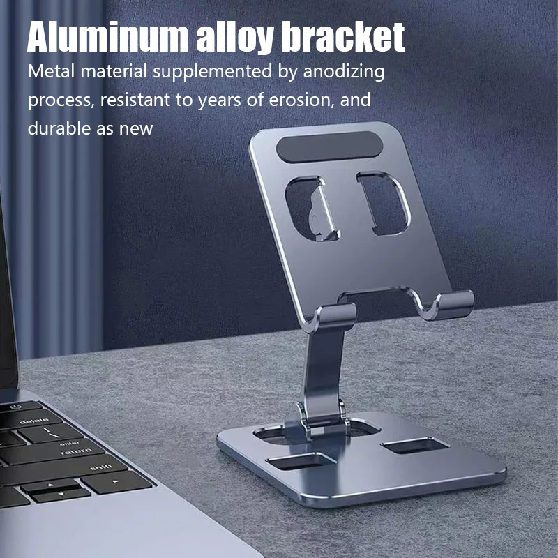 Universal Aluminum Alloy Portable Tablet Holder For iPad Air Pro Mini Tablet Stand Mount Adjustable Flexible Mobile Phone Stand