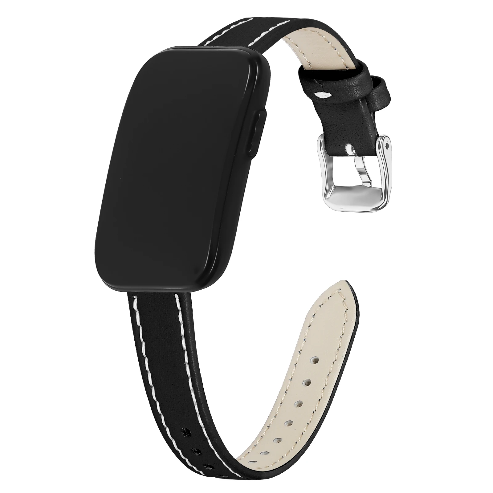 14mm Slim Leather Watch Strap for Garmin CIRQA Smart Band Strap Fitness Tracker Strap for Garmin CIRQA Smart Band Accessory