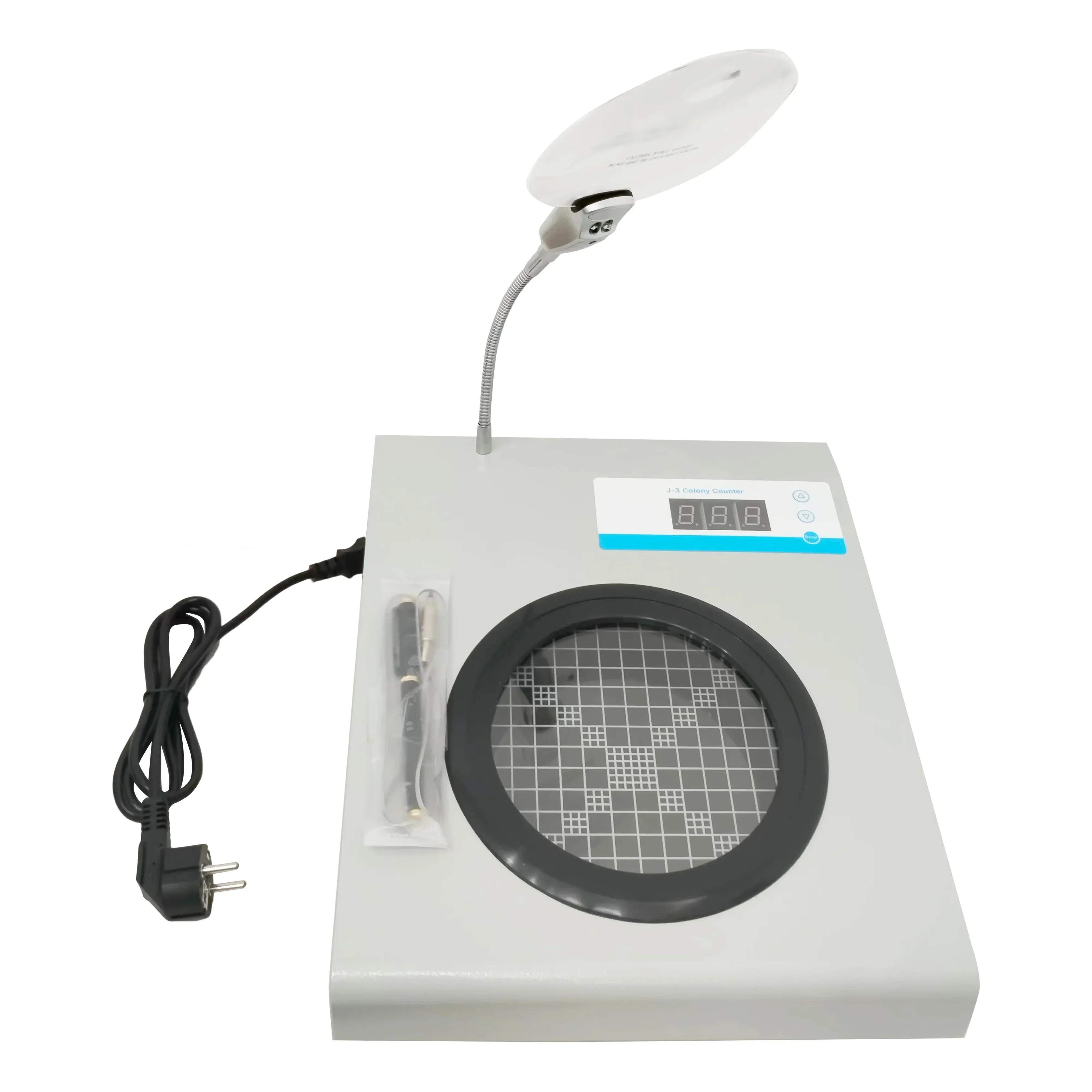 Hot Sale Laboratory Automatic Bacteria Inspection Adjustable LED Light Source Digital Colony Counter fast shipping