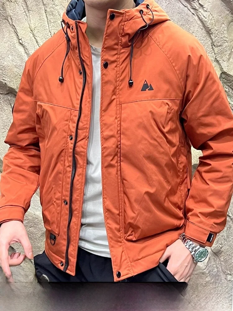 

Outdoor Men's And Women's Hooded Jacket Windproof Waterproof Breathable 3D Stereo Cutting Cotton Clothes Casual Style