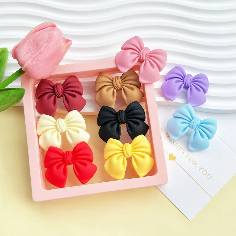 

5/10/20PCS 18*23mm Bowknot Resin Decoration Crafts Flatback Cabochon Scrapbooking Fit Phone Decor Embellishments DIY Accessories