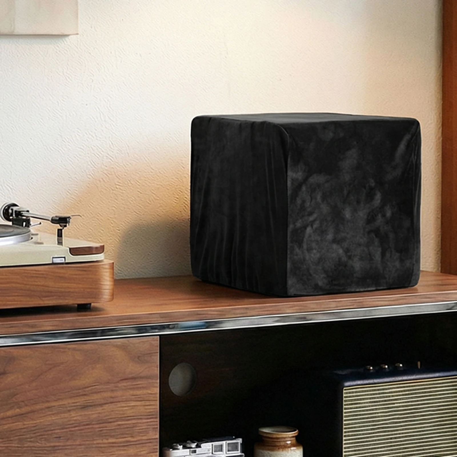 For Vertical 12inch Records Short Plush Storage Cover Short Pile Plush Protector for Home Vinyl Record Protect