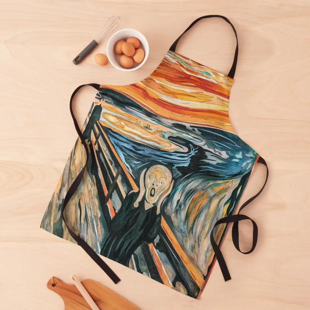 The Scream, Norwegian Expressionist Painting By Artist Edvard Munch In 1893, Expressionist Art, Inspired Recreation Apron