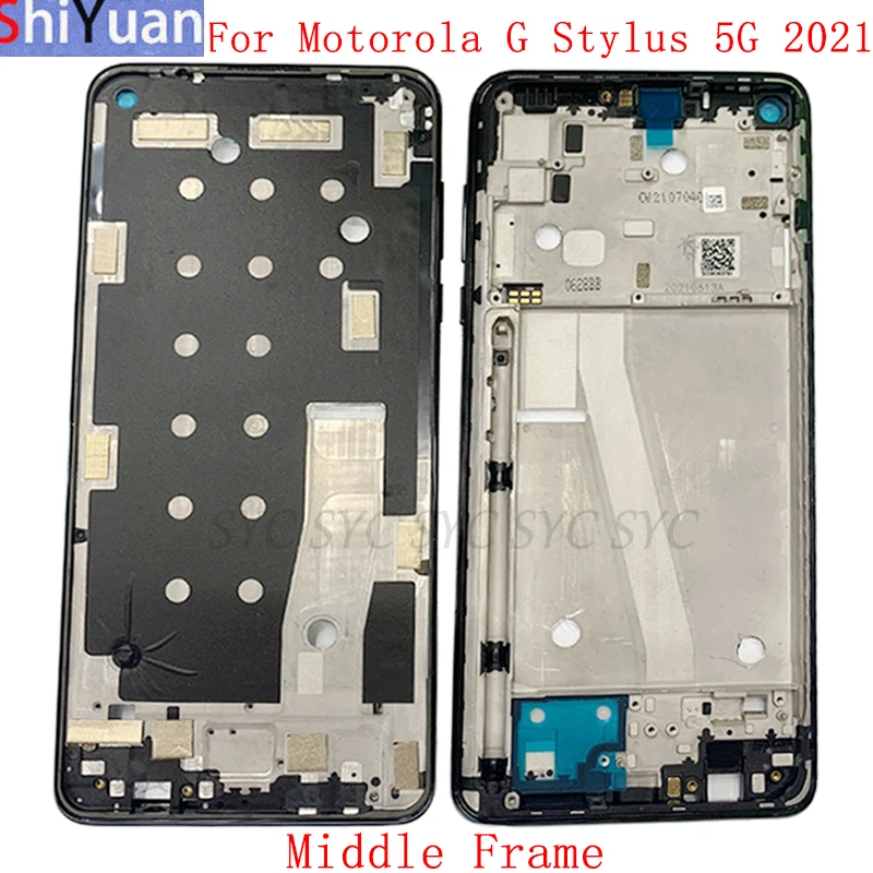 

Housing Middle Frame LCD Bezel Plate Panel Chassis For Motorola Moto G Stylus 5G 2021 Phone Metal LCD Frame Replacement Parts