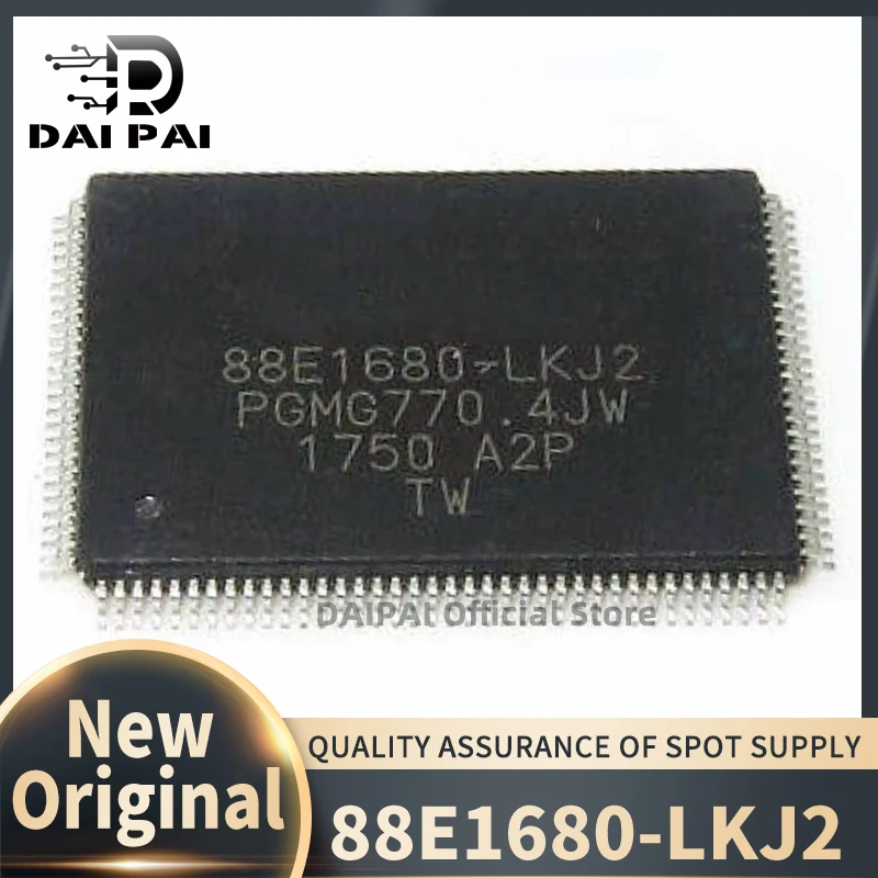 

(5Pcs-10Pcs/Lot) 100% New original 88E1680-LKJ2 88E1680 88E1680-A2-LKJ2C000 QFP128 Chipset