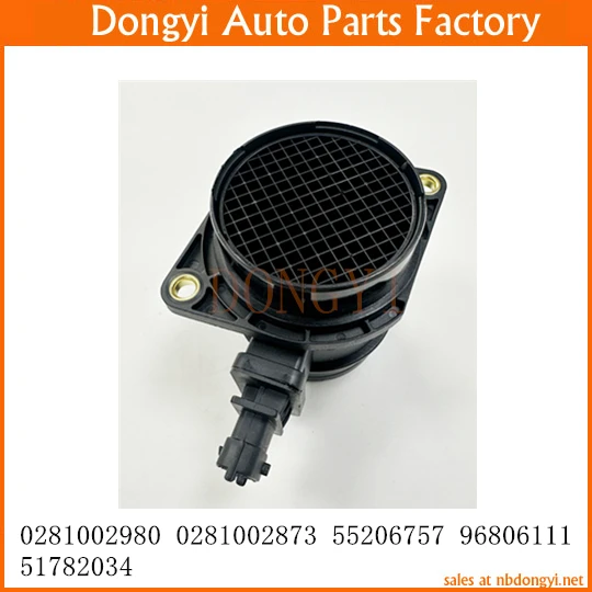 Mass Air Flow Sensor OE No. 0281002980 0281002873 55206757 96806111 51782034