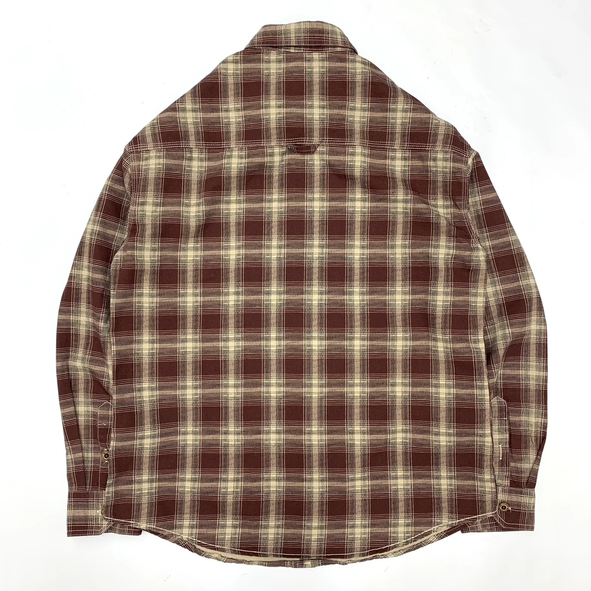 2025 outono novo japonês retro manga longa turn-down colarinho camisa xadrez moda masculina 100% algodão lavado solto blusas casuais