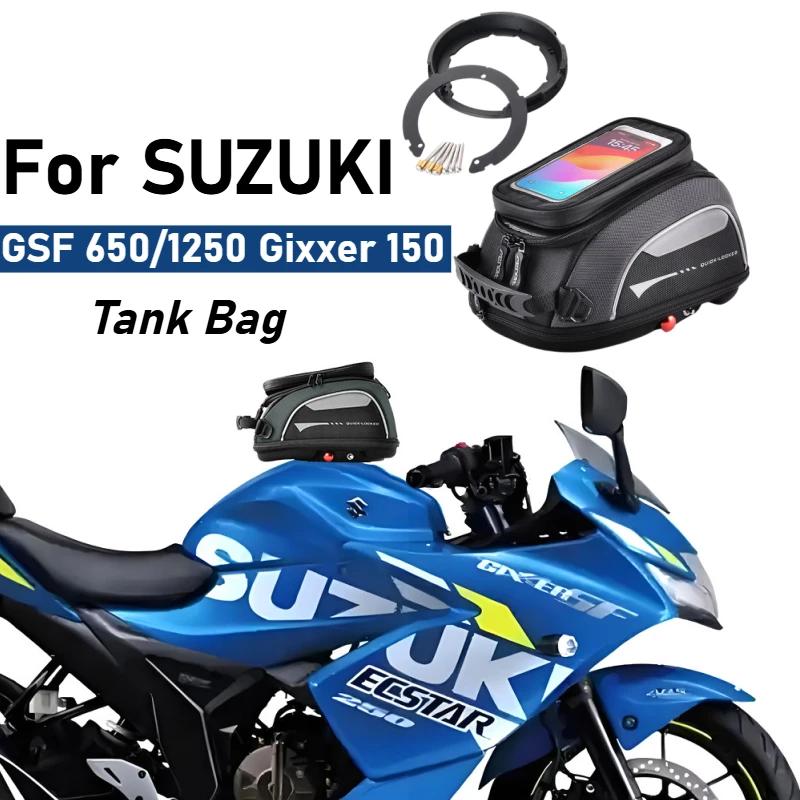 Tank Bag For SUZUKI GSF 650/1250 Bandit GSX650F SV650 Gladius 650 Gixxer 150 Quick Lock Motorcycle Navigation Luggage Backpack