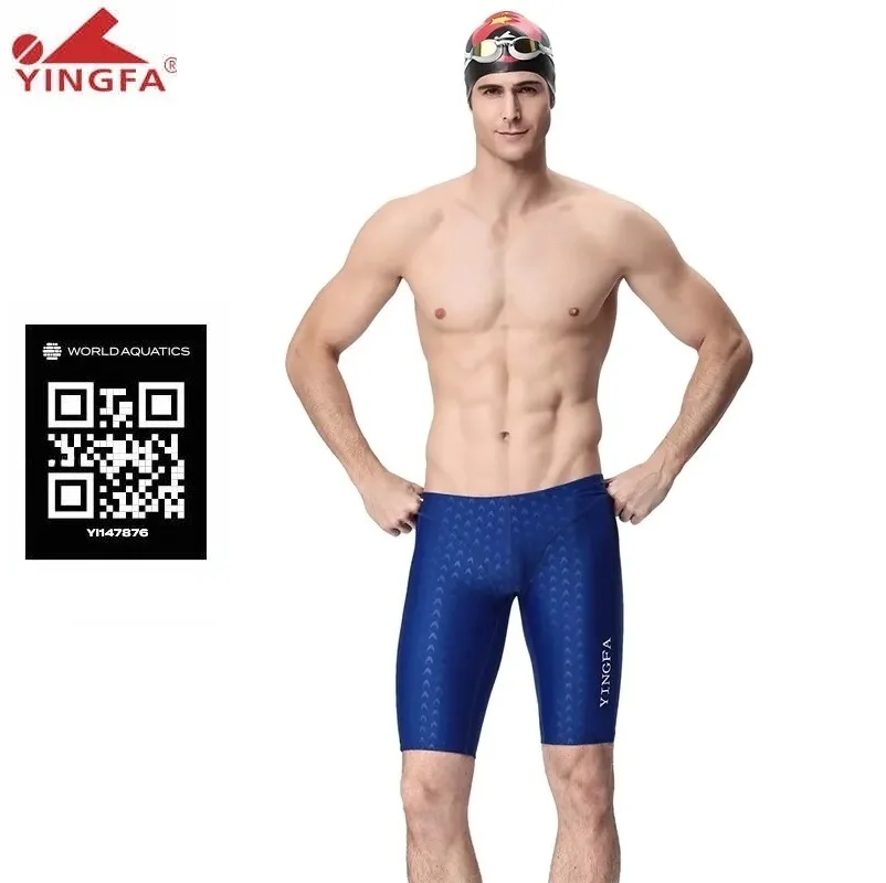 Bañador rápido para niño aprobado por Yingfa FINA, bloqueador de natación de carreras profesional juvenil para entrenamiento y competición