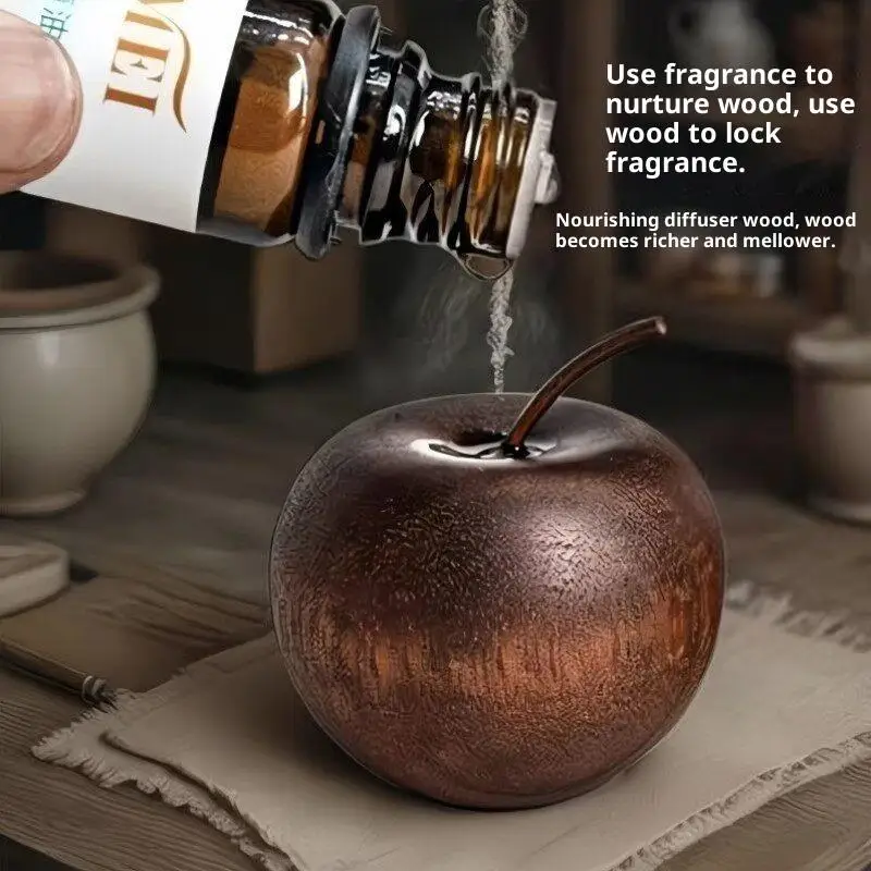 Wooden Essential Oil Diffuser Set Quiet Ultrasonic Aroma Humidifier for Spa Bedroom Office and Meditation Relaxation