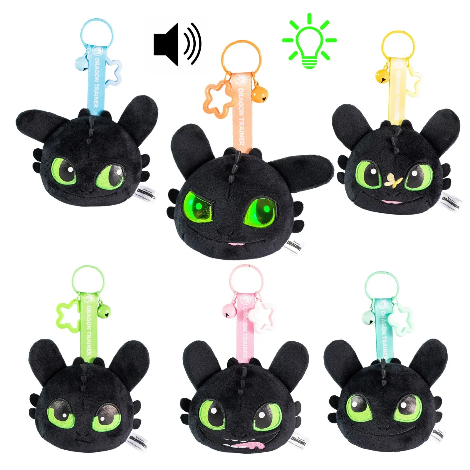 

How To Train Your Dragon Toothless Blind Box Stuffed Plush Doll Toy Pendant with Sounds Lights Bag Decor Kids Birthday Gifts