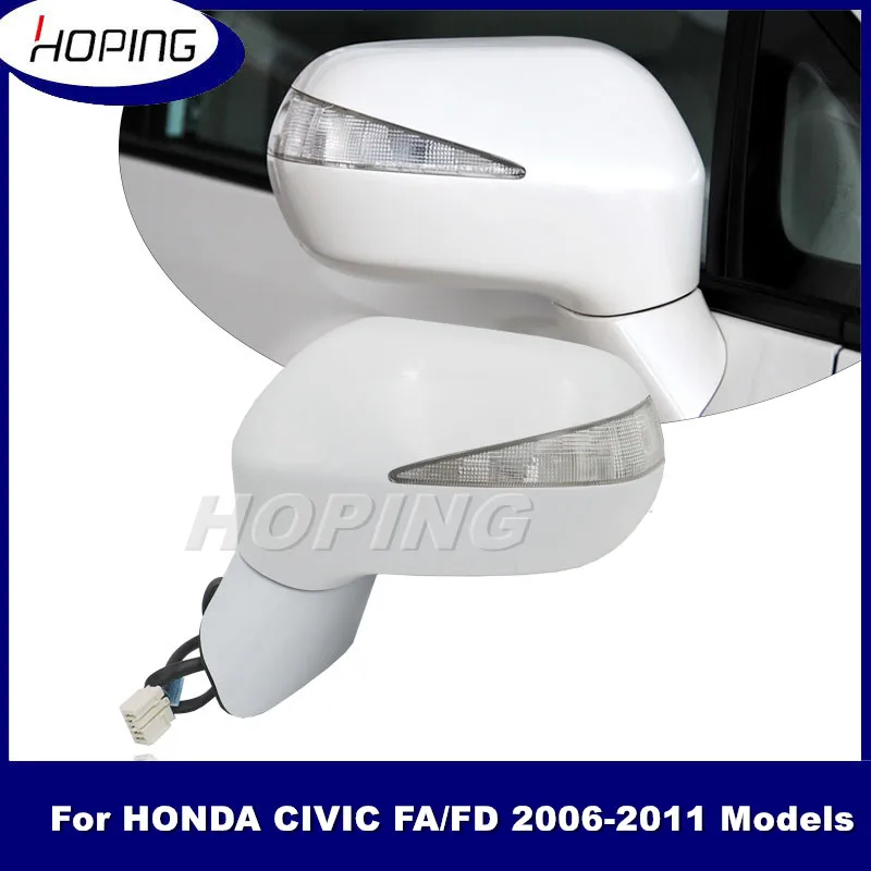 Hoping Outer Side Rearview Mirror Assy For HONDA CIVIC FA1 FD1 FD2 2006 2007 2008 2009 2010 2011