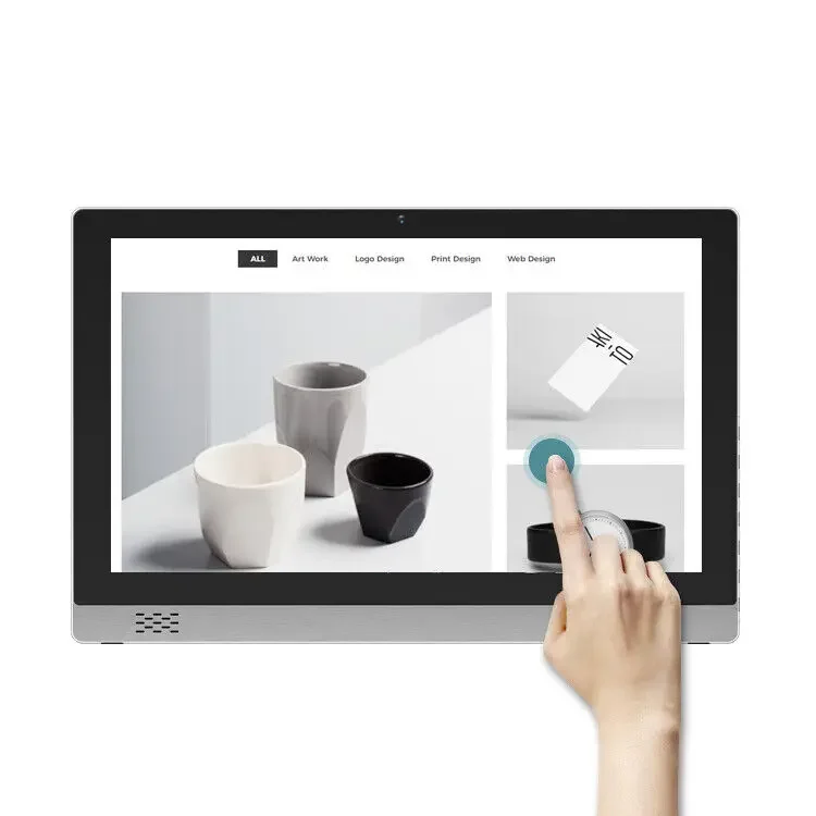 Lcd de Android de 22 polegadas que pendura a máquina montada na parede da propaganda do jogador da propaganda