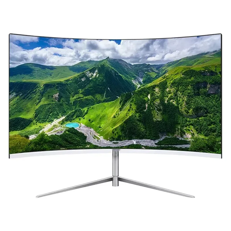 PC Monitor Curved 27’ LCD 1920*1080p IPS 75Hz 165Hz Office Computer