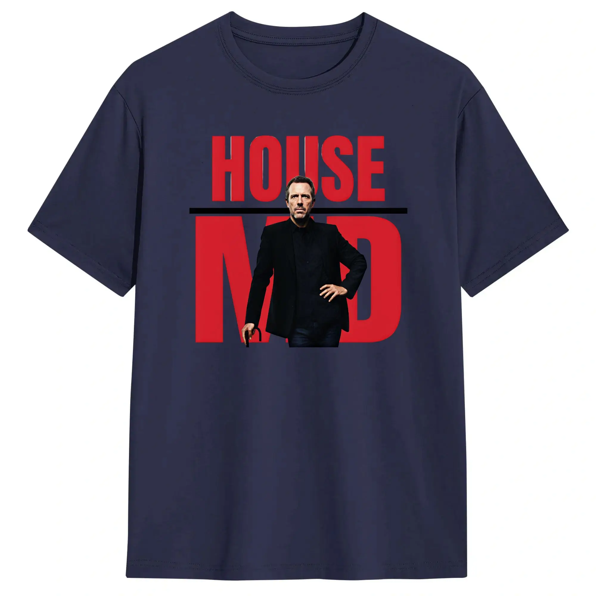 Dr Gregory House MD T Shirts Men 100% Cotton Fashion T-Shirt Round Collar  Tees Short Sleeve Clothes Plus Size