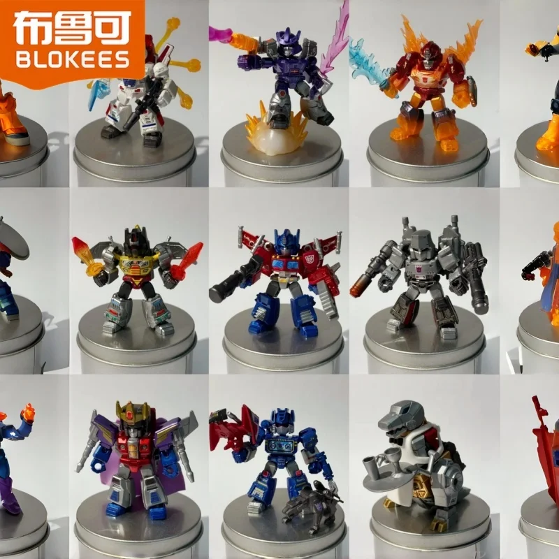 Hot Blokees Transformers Defender Version Hidden Edition Secret Series Blind Box Optimus Prime Megatron Assembly Model Toys Gift