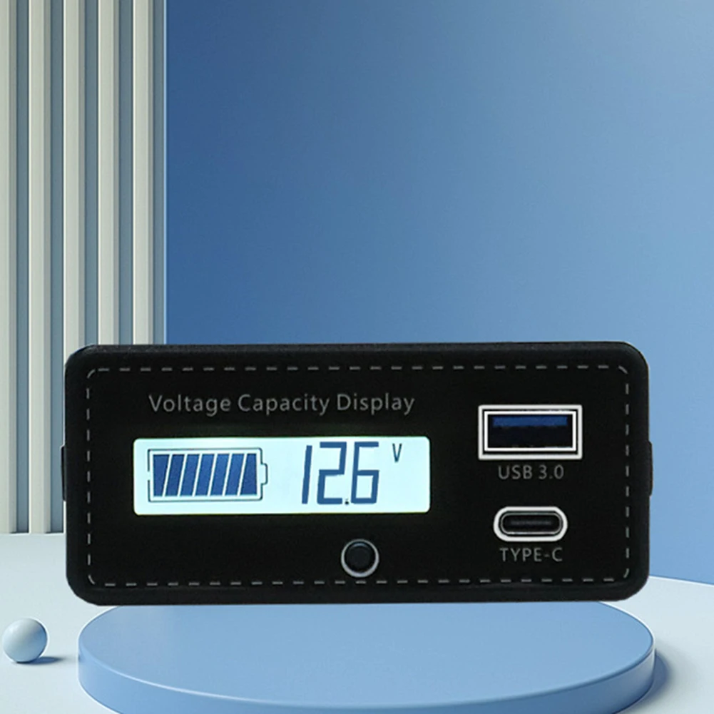 LCD Voltage Display Battery Capacity Indicator Energy Management Built-in Safety Features For Acid Batteries Battery Level