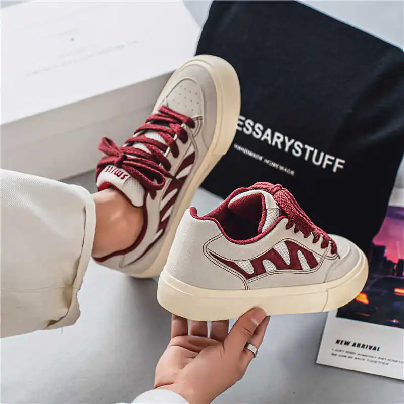 Normal Leather Tied Mens Casual Shoes Sneakers Men's Shoes 50-51 Size Sports Entertainment Athletics Super Brand China