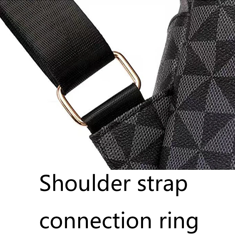 Täglicher minimalistischer bedruckter Rucksack mit glatten Metallreißverschlüssen, All-Match-Damen-Umhängetasche für kurze Freizeitausflüge – Detail 6