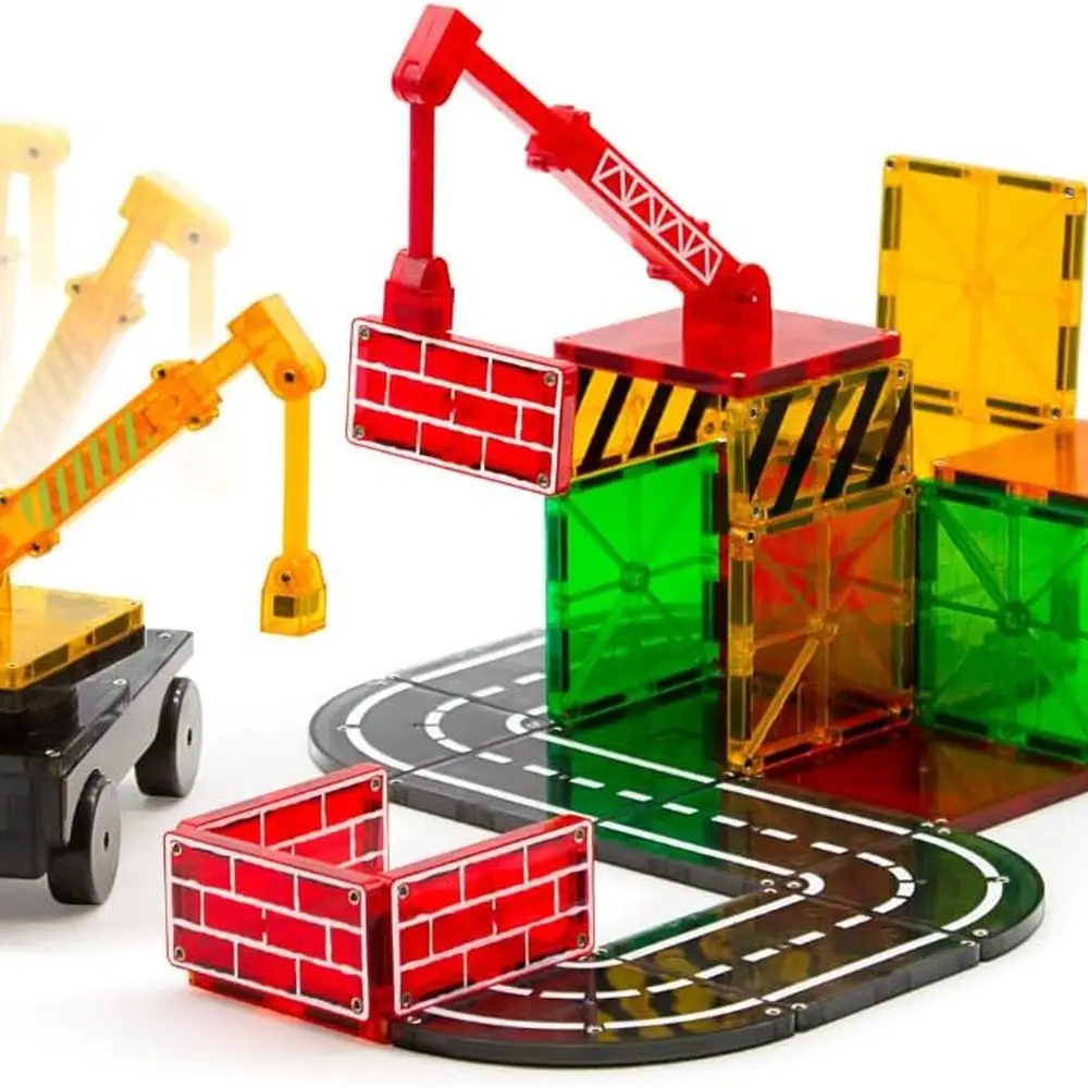 Original MAGNA-TILES 32-Piece Magnetic Building Set for Creative Construction