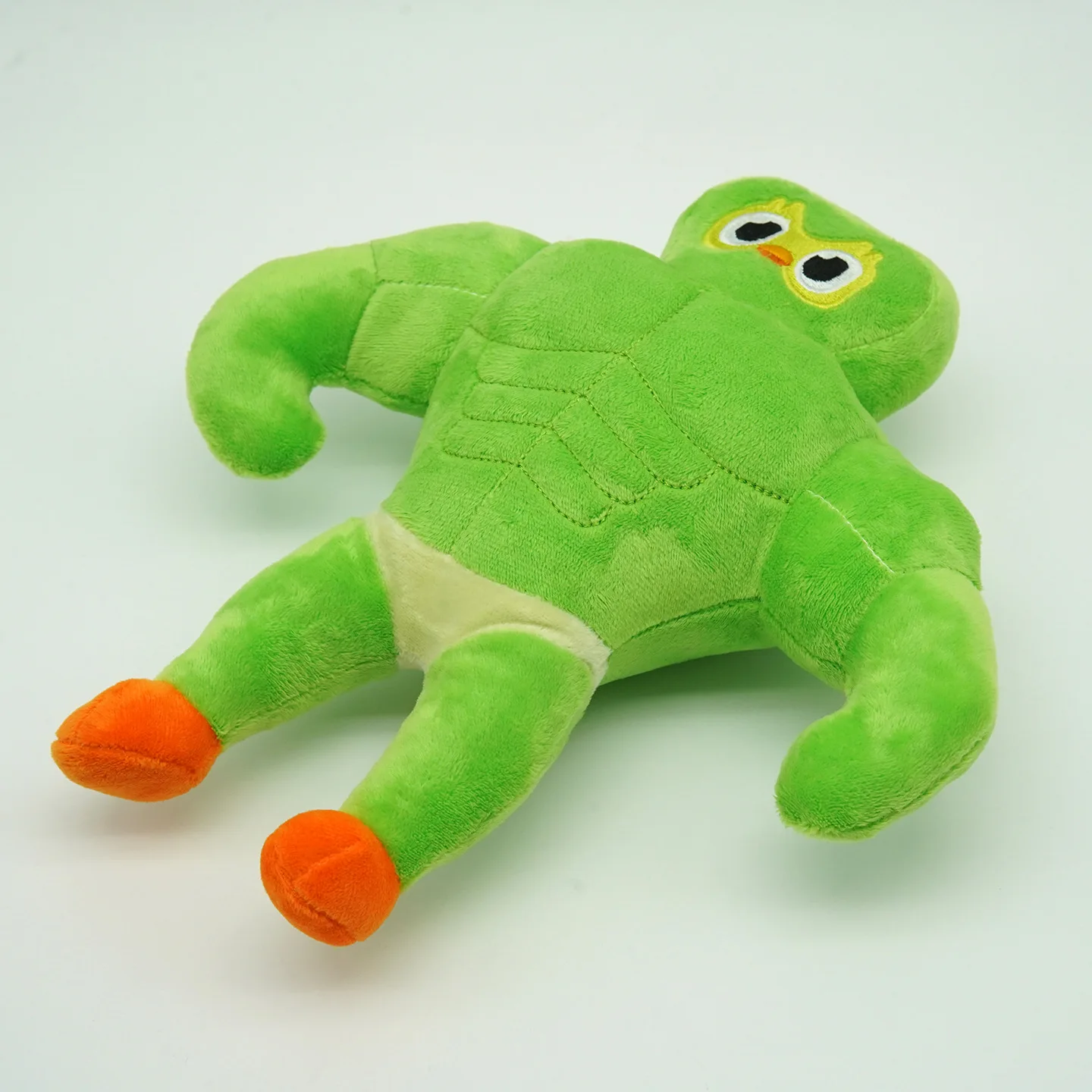 

25CM Duolingo Buff Duo Plush Green Owl Doll Cute Anime Peripherals Toy for Kid Fan Birthday Christmas Gift