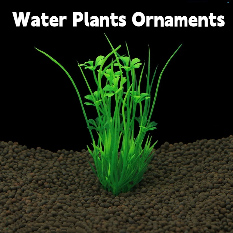 

Подводные искусственные растения, водные украшения, реалистичные имитационные цветочные растения для аквариума, рыбная миска, ландшафтный дизайн, украшение