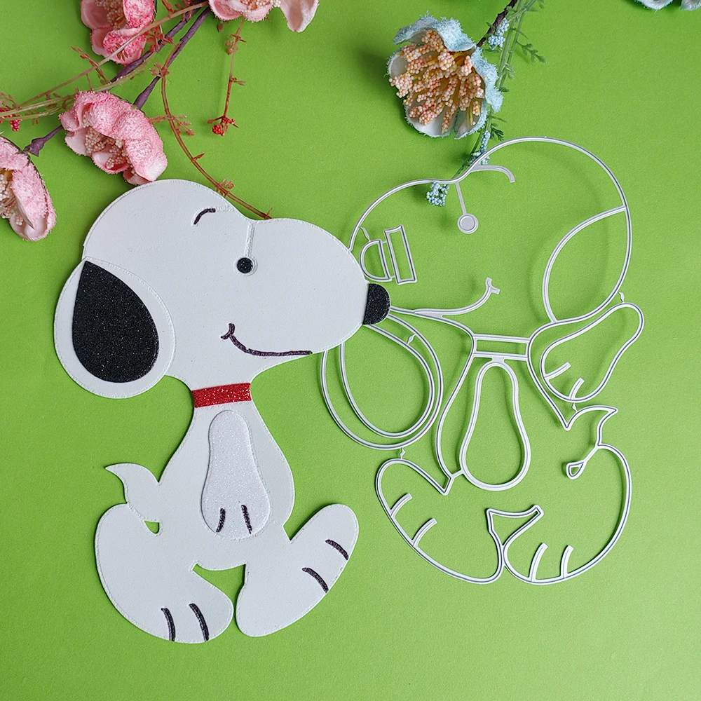 beautiful cute puppy cutting dies for English letters, scrapbooks, reliefs craft stamps, photo album puzzl