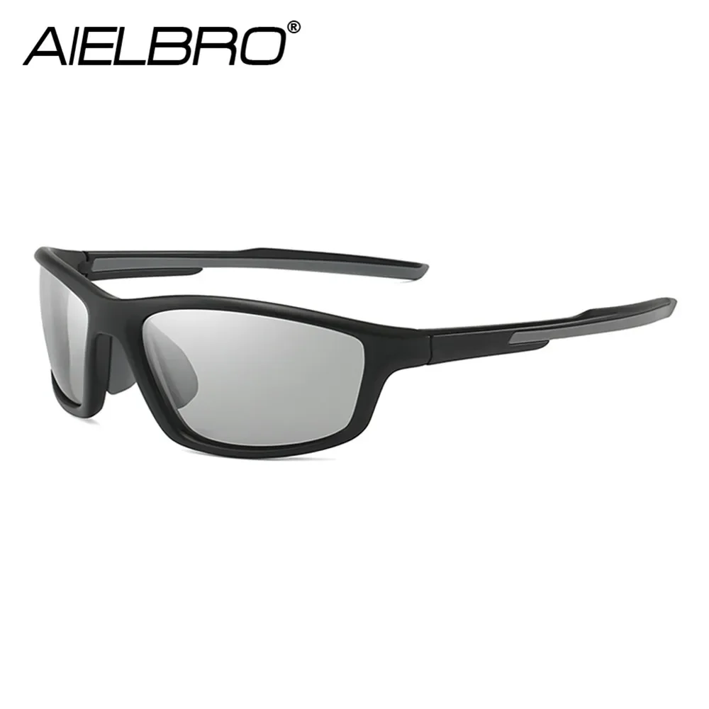 AIELBRO Cycling Glasses Man Cycling Eyewear Sets Polarized Glasses Cycling Sunglasses for Sports TR-90 Sunglasses for Men