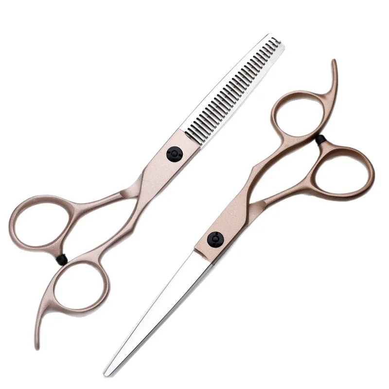 6.0'' Inch Professional Hair Scissors Thinning Cutting Shears Hairdressing Home Salon Apprentice Japan Steel
